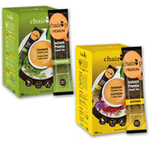 Chaizup Premium 1 Min Instant Assorted Tea Pack - 20 Sachets | Cardamom + Saffron Flavors - 2 Packs, 10 Flavors Each | Just Add Hot Water - Low Caffeine Home Like Tea